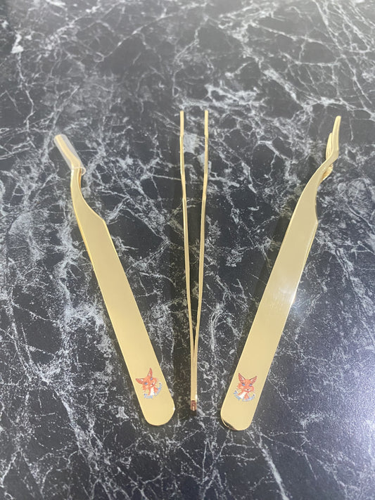 Gold Tweezer - For Lash Cluster Application
